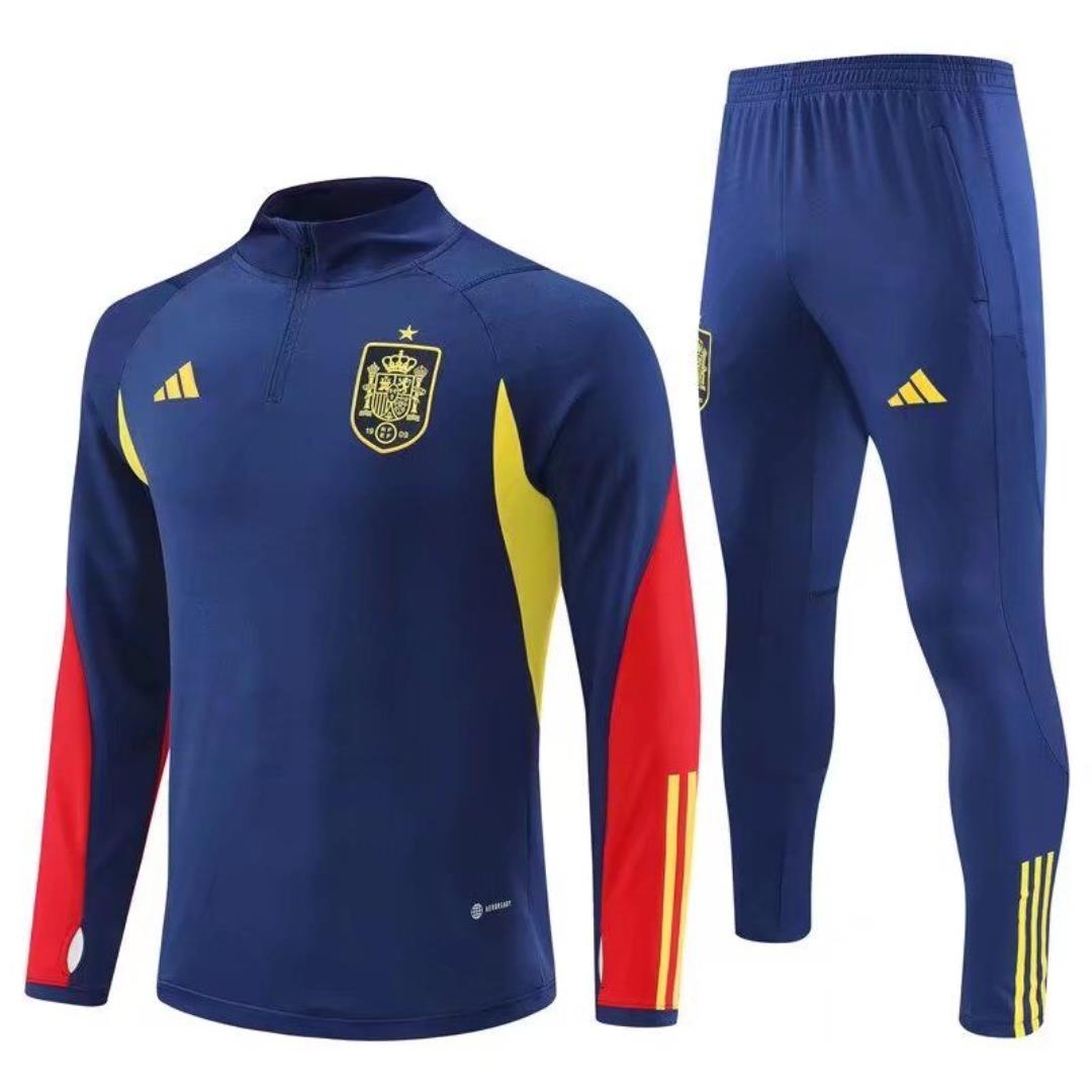 AAA Quality Spain 22/23 Tracksuit - Dark Blue/Red